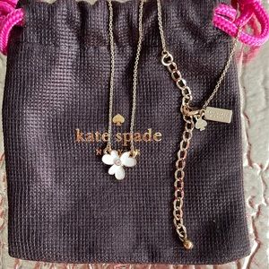 Kate Spade Flower Pendant Crystal Center NWOT